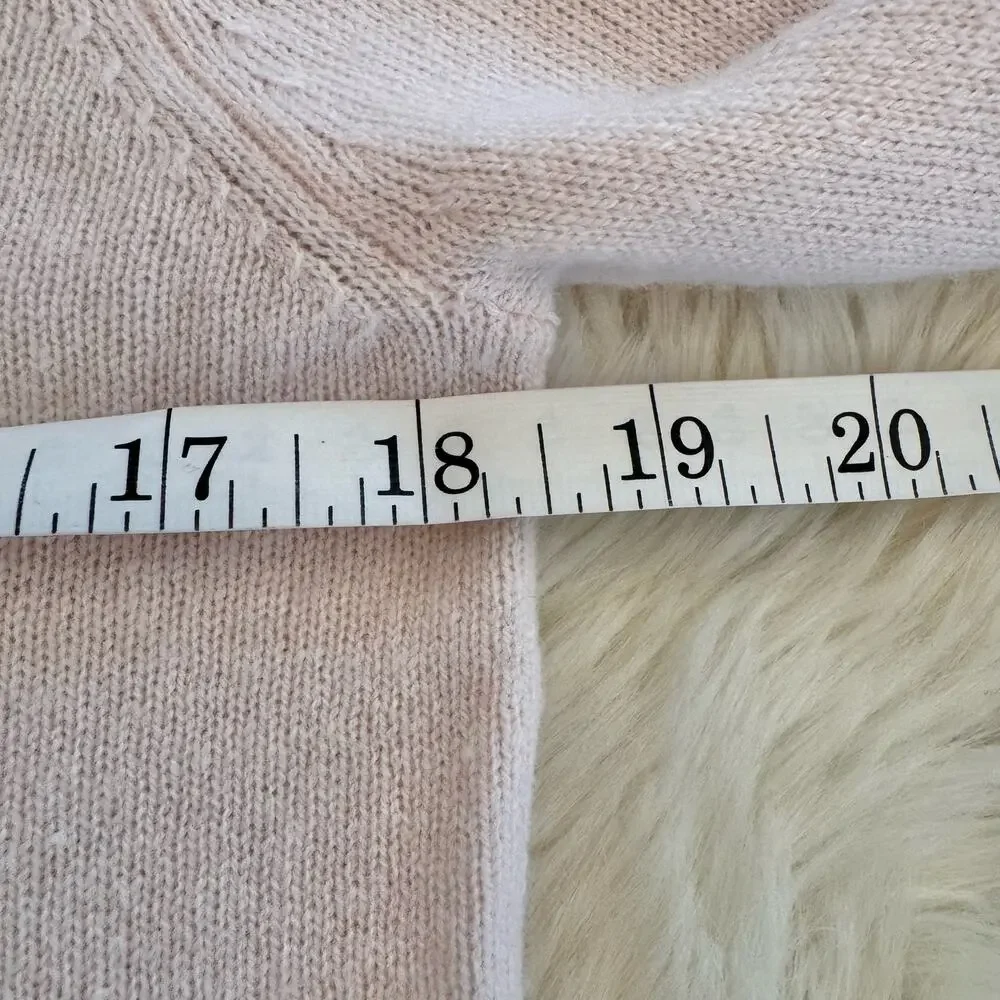 A.L.C. Pink Twist Cut Out Wool Cashmere Sweater XS